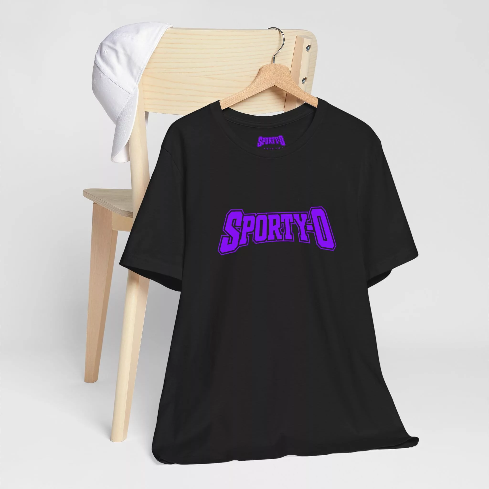 Sporty-O (Purple Logo) - Standard Tee (Unisex) - Image 6