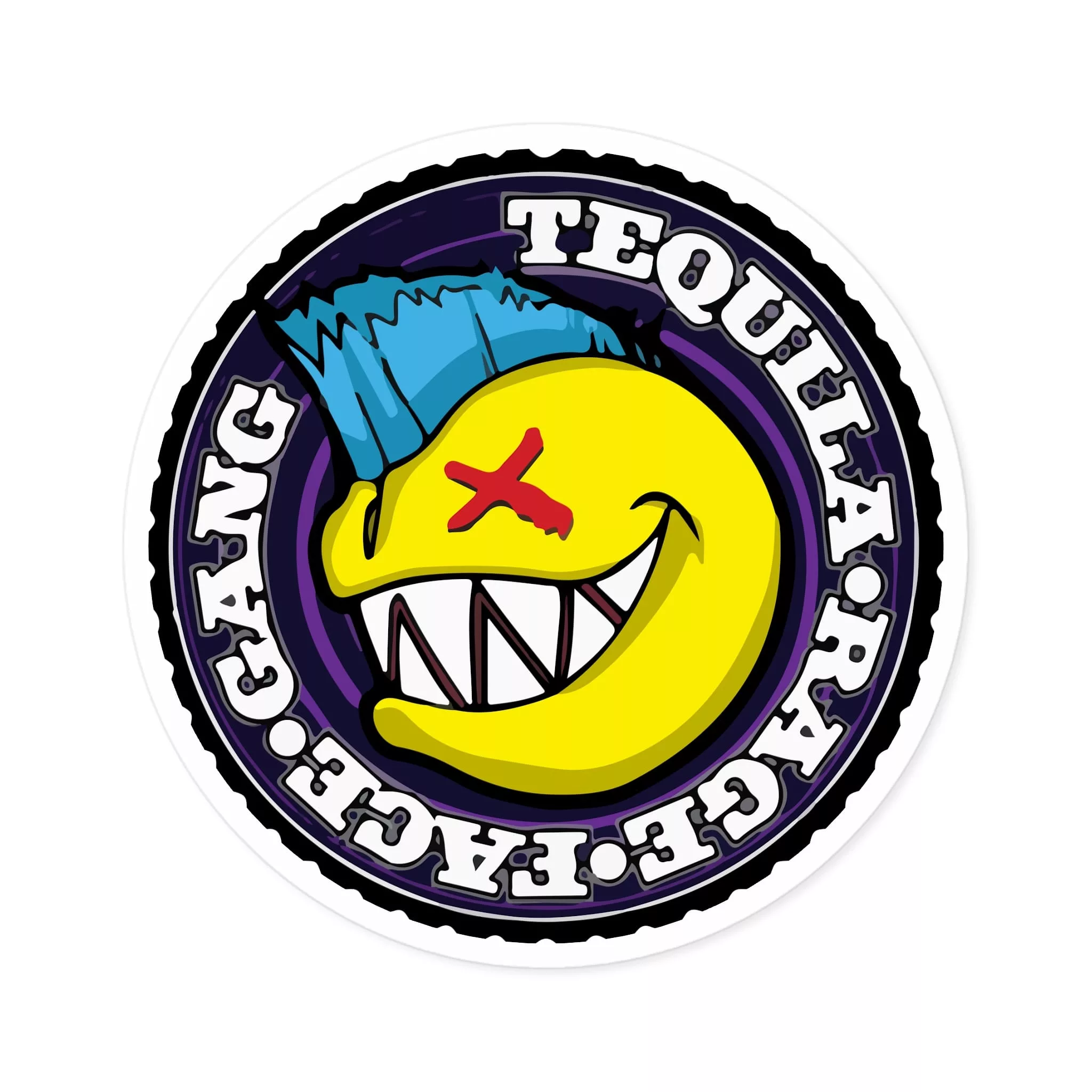 Tequila Rage Face Gang - Premium Vinyl Sticker - Image 10