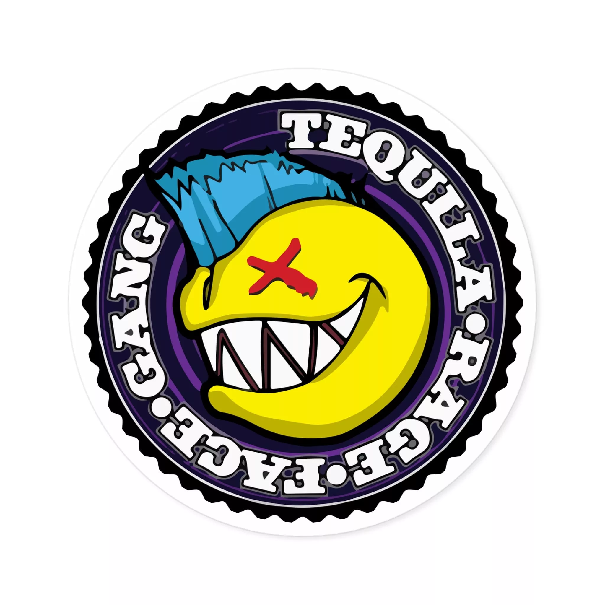 Tequila Rage Face Gang - Premium Vinyl Sticker - Image 7