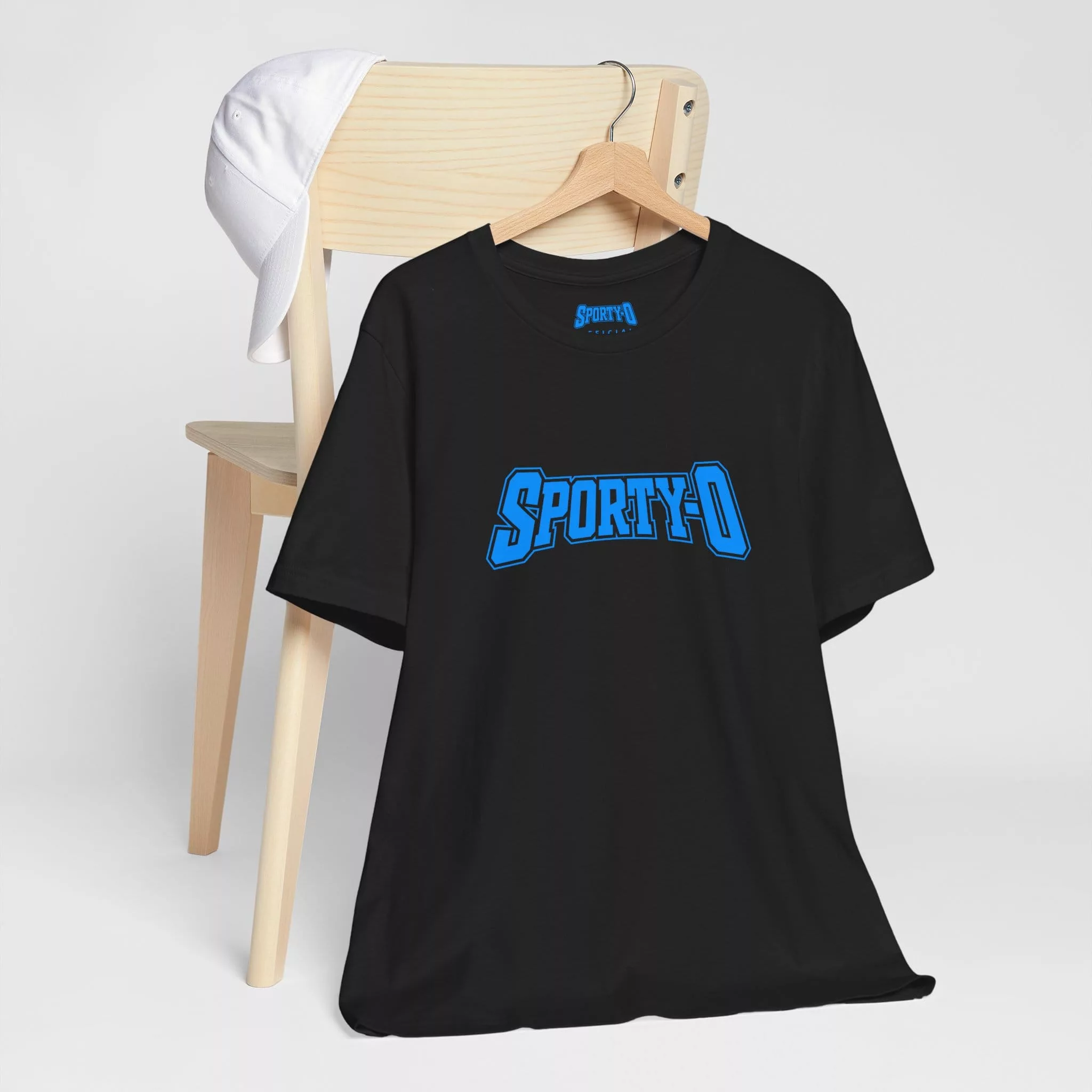 Sporty-O (Blue Logo) - Standard Tee (Unisex) - Image 6