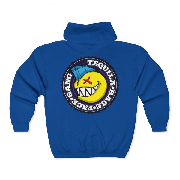 Turn Up The Tequila, Tequila Rage Face Gang (Unisex Full Zip Hoodie) - Image 7
