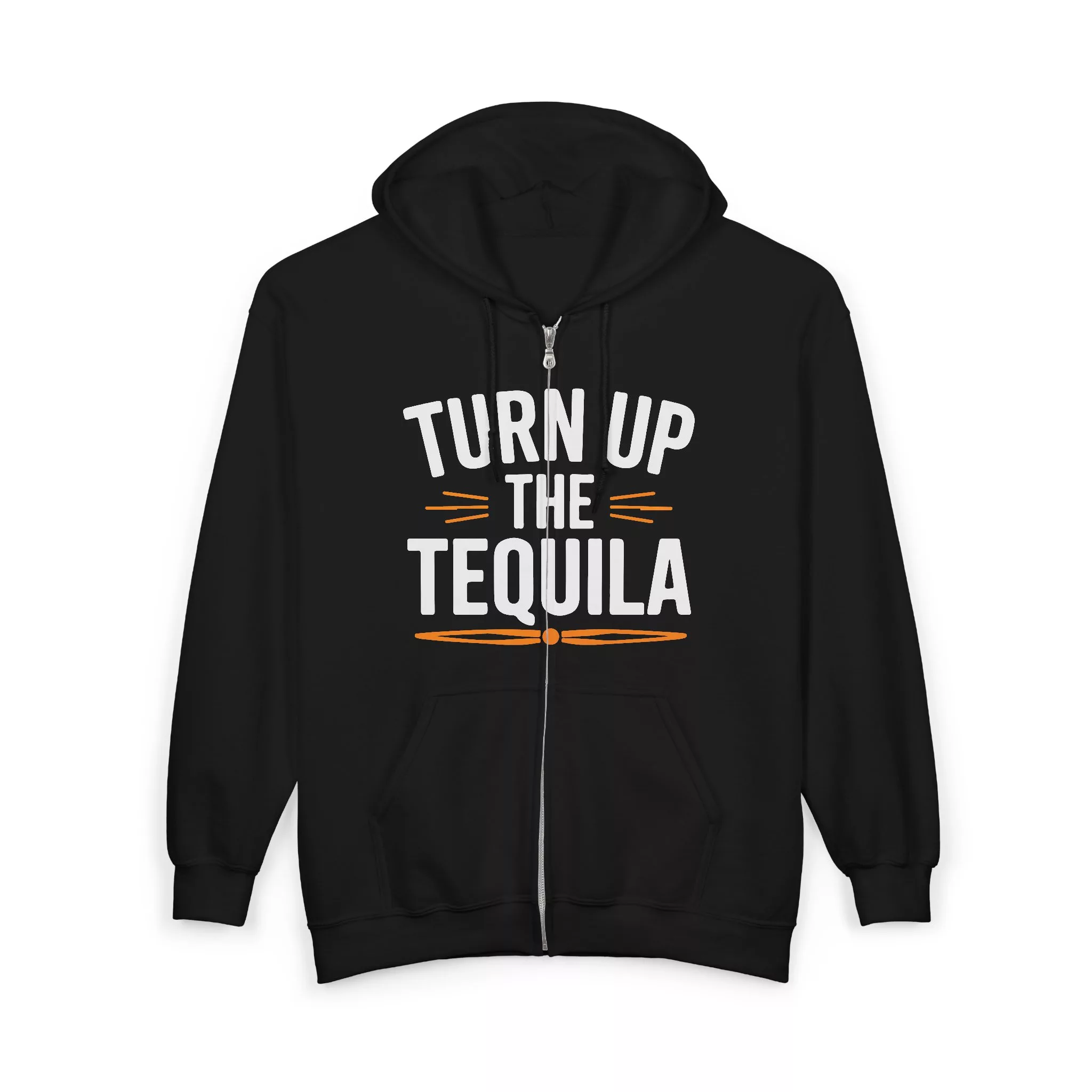 Turn Up The Tequila (Unisex Full Zip Hoodie) - Image 2