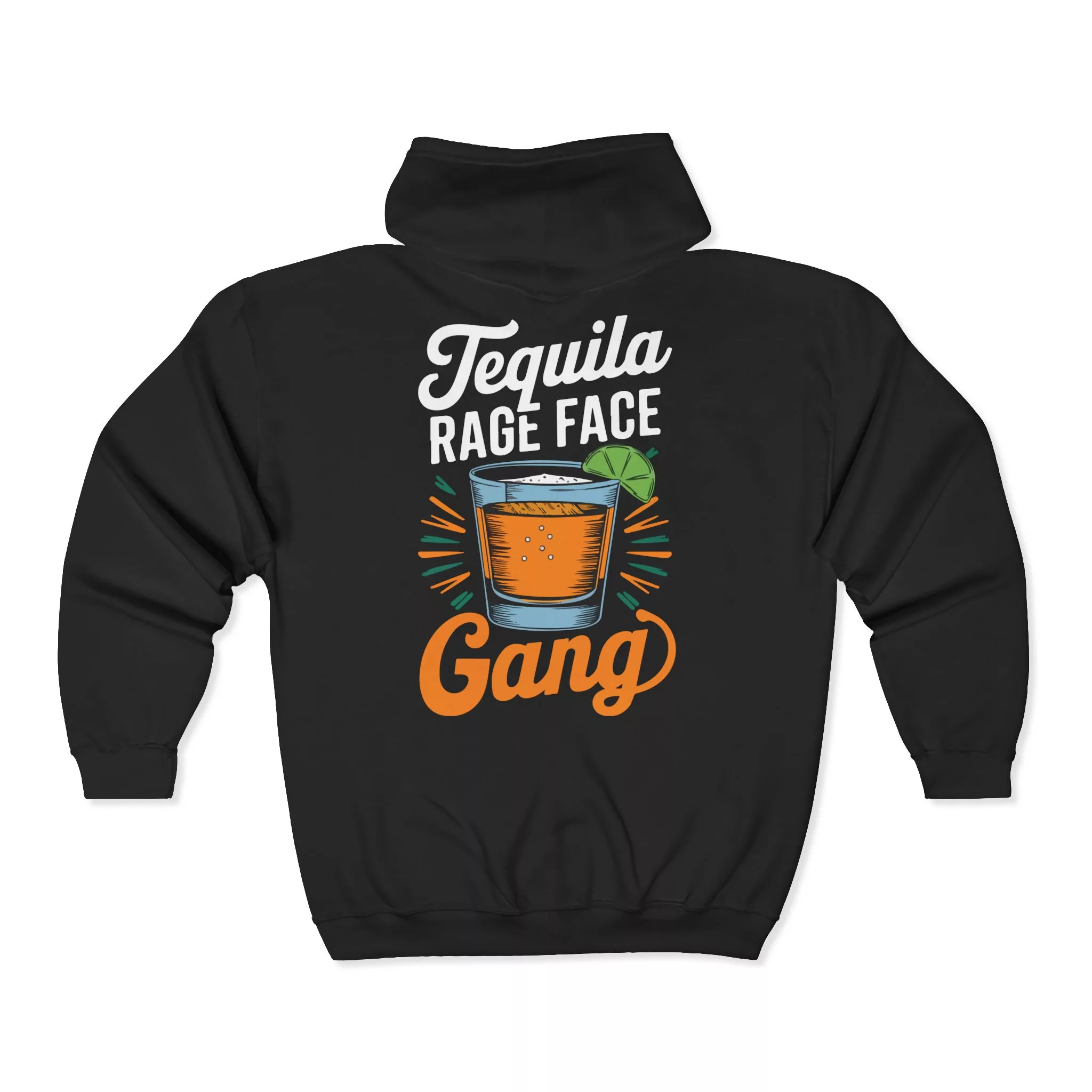 Turn Up The Tequila (Unisex Full Zip Hoodie) - Image 3